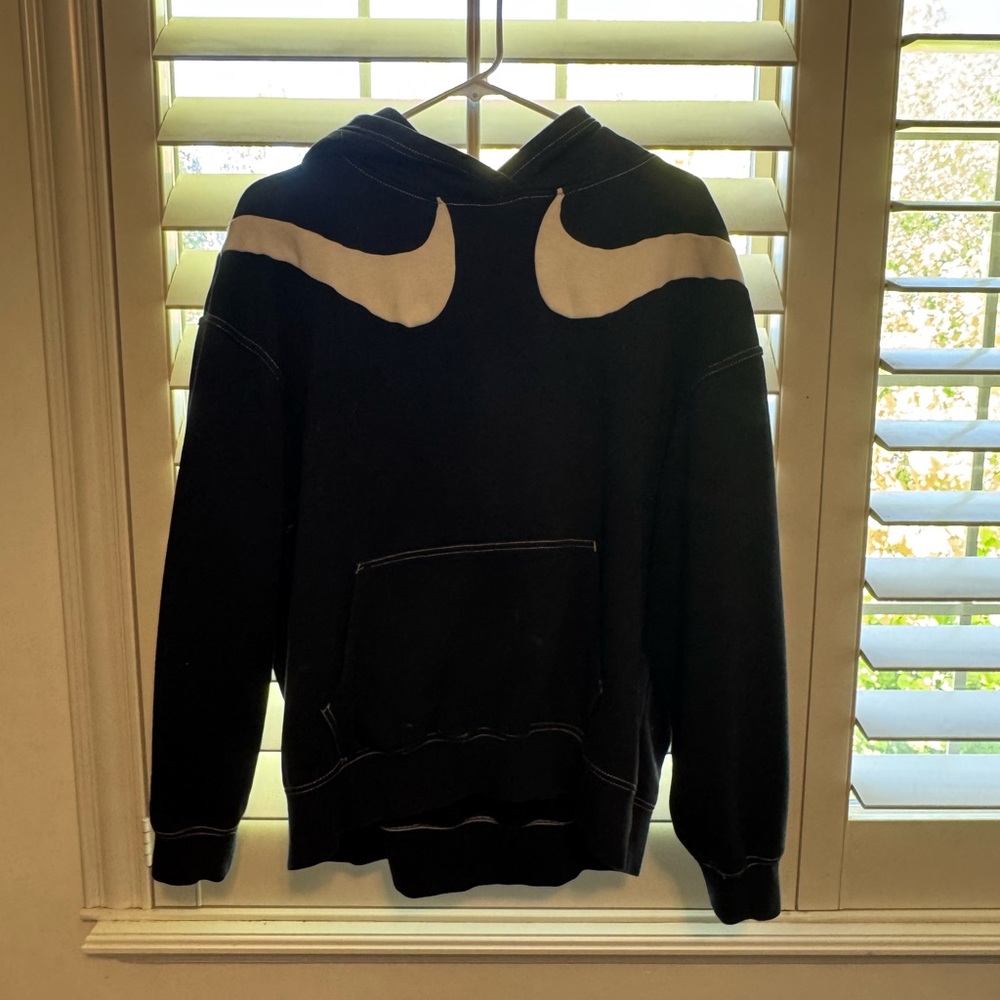 Nike Black Hoodie with White Logo